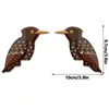 Mz1051-1080 Pegatinas de Esquina de Pájaros y Palomas de Madera Transfronterizas para Puertas y Ventanas del Hogar, Pegatinas de Pared Decorativas de Animales