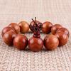 Pulsera de Palo de Rosa Birmano para Hombre Pulsera Retro de Cuentas de Buda DIY Juguete Cultural para Hombres y Mujeres Decoración de Cuentas de Rosario de Madera Venta al por Mayor