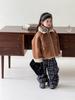 Ropa de Invierno 2025 Estilo Coreano Nuevo Ropa Infantil Niñas Suede Compuesto Lana de Cordero Abrigo de Invierno Una Pieza de Piel de Bebé
