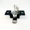 Escada de Serviço Escada de Carga Elevador de Carga Trava de Gancho JS-3 Trava de Manutenção Placa de Trava Diâmetro de Instalação 15mm Espaçamento do Furo de Montagem 48mm