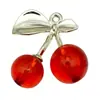 Pendientes Colgantes de Aleación Acrílica de Cereza de Cristal 3D para Hacer Manualidades Transfronterizos, Collares, Llaveros, Accesorios de Joyería