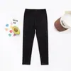 Leggings de Verano para Niños, Pantalones Dulces Versátiles de Fibra de Madera para Niños, Pantalones Elásticos para Niños, Delgados de 9 Puntos para Niñas