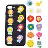 Acessórios de Joias de Flores Pequenas Adesivo de PVC Macio Patch Capa de Celular Grampo de Cabelo Desenho Animado Acessórios DIY Adesivo Decorativo Plano