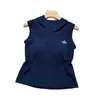 Chaleco de punto sin mangas en capas de estilo francés casual con capucha para mujer, ligero, cómodo, de corte holgado, versátil, transpirable, T-shirt amigable con la piel