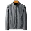 Chaqueta de Otoño para Hombre 2026, Marca de Moda Chaqueta Bordada con Letras de Cuello Alto, Ropa Casual, Moderna y Elegante