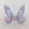Pasador de Mariposa en Movimiento de Color Degradado Pinza de Pato para Niños Pasador de Mariposa de Tela Simulada Tridimensional de Perla Accesorios para el Cabello Antiguos