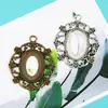Accesorios diy pegatinas 18*25mm base flor pequeña retro base Gema del Tiempo base ovalada joyería al por mayor