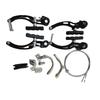 Kit de Freio V-Brake de Liga de Alumínio para Bicicleta de Montanha, Conjunto de Freio V-Brake de Alumínio para Bicicleta de Estrada, Kit de Freio V-Brake de Ferro, Conjunto Completo de Freios