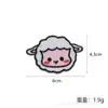 Pegatinas de Tela Bordadas, Parches de Avatar de Animales de Dibujos Animados, Pegatinas Bordadas de Zorro Lindo, Accesorios de Ropa de Oveja, Pegatinas Bordadas de Mono