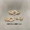 Directamente para Hanfu Cheongsam de la Dinastía Ming Disfraz Antiguo Flores y Pájaros Hebilla de Madre Hebilla de Viento Hanfu Infantil Hebilla de Metal Disponible
