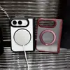 Adecuado para iPhone Duo, funda para teléfono plegable con textura similar a la piel, soporte giratorio de 360 grados, para Apple 18 Fold, producto transfronterizo