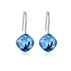 Pendientes de Cristal Transparente Hielo de Verano, Pendientes Versátiles de Estilo Lujo Ligero, Pendientes Pequeños de Cubo de Hielo, Pendientes Estilo Celebridad, Regalo de San Valentín