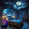 Producto popular transfronterizo: Lámpara de Proyección de Estrella y Luna de Ensueño, Lámpara de Atmósfera de Cielo Estrellado, Juguete para Niños, Regalo de Cumpleaños, Luz Nocturna
