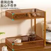 Estante de Almacenamiento de Escritorio Portavasos Almacenamiento de Vasos Artefacto Mesa de Comedor Aparador Bocadillos Multicapa Bolsitas de Té Tazas de Té Mesa de Entrada