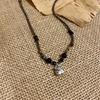 Nuevo collar con colgante de danza del león con cuentas de estilo étnico chino, temperamento femenino, diseño de nicho retro que combina con todo, cadena de clavícula