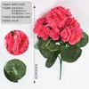 Fabricante Flor Artificial de Begonia para Exteriores Transfronteriza Flor Decorativa Manojo Pequeño de Flores Artificiales de Begonia Flor de Plástico Decorativa Colgante de Pared Begonia