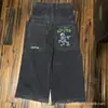 Celebridade da Internet Transfronteiriça Tendência Harajuku Hip-Hop Retrô Caveira Streetwear Jeans Jnco Y2K Jeans Masculino