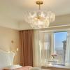 Lámpara de araña de cristal estilo francés antiguo de lujo para dormitorio y sala de estar, diseño creativo de estilo nórdico simple