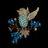 Broche Feminino Vintage de Segunda Mão Transfronteiriço Exagerado Elegante de Alta Qualidade Coleção 2025 Novo Design de Nicho Novo