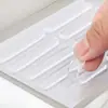 Adesivos Anticolisão Transparentes, Adesivos Protetores Silenciosos, Tapetes de Porta Redutores de Ruído para Geladeira, Tiras Anticolisão para Maçaneta de Porta, Adesivos de Porta de Silicone Antiqueda Sem Marcas