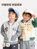 Jaqueta baseball infantil, jaqueta da moda para meninos mais velhos, jaqueta estilo coreano nova para outono e primavera, atacado de outono para meninos