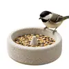 Comedero para loros, piedra volcánica para afilar dientes, caja especial de comida para pájaros, comedero solar pequeño tipo piel de tigre, resistente a mordeduras y antivuelco, un imprescindible para que los loros afilen sus picos