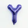 Globos de Película de Aluminio Morados de 16 pulgadas Alfanuméricos 0-9 A-Z Arreglos de Cumpleaños Decoraciones Globos de Papel de Aluminio Venta al por Mayor