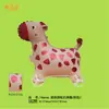 Novo Balão Caminhante de Roda Versão Mini Q com Roda de Corda Balão de Filme de Alumínio Animal de Desenho Animado Brinquedo de Barraca de Feira Noturna
