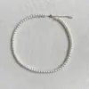 Colar clavícula de pérola barroca em aço inoxidável, estilo nicho, versátil e requintado, colar inspirado em Chanel, atacado de joias