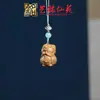Pingente de Corrente para Celular Sapo de Madeira Arco-Íris Yiming Xianyuan Sandália Criativa de Sândalo Animal Desenho Animado Sapo Ornamento