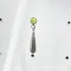 Pendientes Cilindricos de Zirconia en Aleación de Titanio ASTMF-136 Titanio G23 Nuevo Colgante de Zirconia Grande Multicolor Pendientes de Gota de Agua