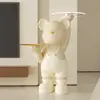 Alemania 2026 Nuevo Modelo Fabricante Oso Violento Celebridad de Internet Adorno Grande de Pie Estilo Crema Sala de Estar Mueble de TV Mesa Auxiliar de Sofá