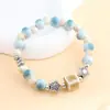 Nuevo Pulsera de Cerámica Jingdezhen Estilo Chino Estrella para Niñas, Pulsera de Cerámica Estilo Bosque Nicho con Cuentas, Lujo Ligero Estudiante al por Mayor