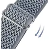 Adecuado para Google 1ª Generación 3ª Generación 41 mm 45 mm Correa Tejida Elástica de Nailon Pulsera Deportiva Ondulada Ajustable Casual