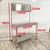Mesa de Promoción para Supermercado de Acero Inoxidable, Mesa de Degustación, Exhibidor, Carrito Portátil para Snacks, Puesto Callejero, Mesa de Promoción Publicitaria
