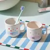 Set de tocador para estudiante de primer año, lavabo para estudiante de dormitorio, cubo de agua para el hogar, cesta de baño, vaso para enjuague bucal, jabonera
