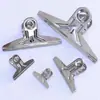 Clips de acero inoxidable de alta resistencia, clips para carpetas, clips de oficina con forma de montaña, clips de cabeza plana, clips para documentos, pinzas para la ropa, clips de tamaño grande, clips de hierro