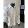 Otoño 2026 Nuevo Top Único para Hombre con Patrón de Diamantes Jacquard Texturizado Estilo Francés Casual Urbano