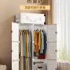 Guarda-Roupa Pequeno para Apartamentos de Aluguel, Quartos Individuais de Dormitórios, Uso Doméstico, Guarda-Roupa de Plástico de Montagem Simples, Armário de Armazenamento para Roupas de Crianças