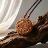 Gu Yisu Talla en Madera Doce Animales del Zodiaco Guardianes Ocho Dioses Marca 741 Colgante de Lanyard Accesorios para Hombres y Mujeres Venta Directa de Fábrica