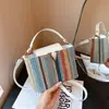 2026 Bolso Tejido Personalizado Nuevo Casual Moderno Elegante de Hombro Único Bloque de Color Bolso Cruzado Diseño de Nicho Bolso Cuadrado Pequeño