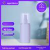 Frasco de spray de cobertura completa de 100 ml frasco de spray plano oval branco frasco de plástico HDPE repelente de mosquitos frasco de cuidados com protetor solar anti-coceira