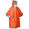 Impermeable de PE naranja de emergencia para exteriores, aislamiento desechable de emergencia