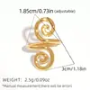 Anillo nicho alta gama lujo ligero ins empaque de joyería línea femenina diseño espiral joyería verano venta al por mayor transfronteriza
