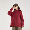 Chaqueta de plumas nueva 3 en 1 para mujer Niaojia con forro impermeable y cortavientos, costuras completamente selladas, chaqueta de montañismo para hombre