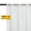 Cortinas Curtas Decorativas de Cozinha Mais Vendidas Transfronteiriças, Cortinas de Renda com Borlas Brancas Estilo Pastoral, Cortinas Transparentes Prontas com Passagem para Varão