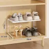 Zapatero ahorra espacio, herramienta mágica para guardar zapatos, estante, zapatero, panel divisor incorporado, estante de almacenamiento multicapa funcional