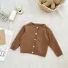 Ropa de Bebé Luoxi Primavera y Verano Cárdigan de Punto Hueco Camisa Protectora Solar para Bebé de Hombre y Mujer Chaqueta Transpirable para Aire Acondicionado Infantil