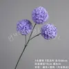 3 cabezas de flores artificiales de bola de nieve de la suerte, un ramo para arreglos florales de boda, decoraciones de hortensias y accesorios para crear exhibiciones escénicas
