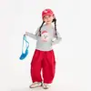 Roupas infantis Nuoqi Wanzi, calças pantalona com laço para meninas, nova coleção de outono, calças casuais doces e versáteis, corte solto